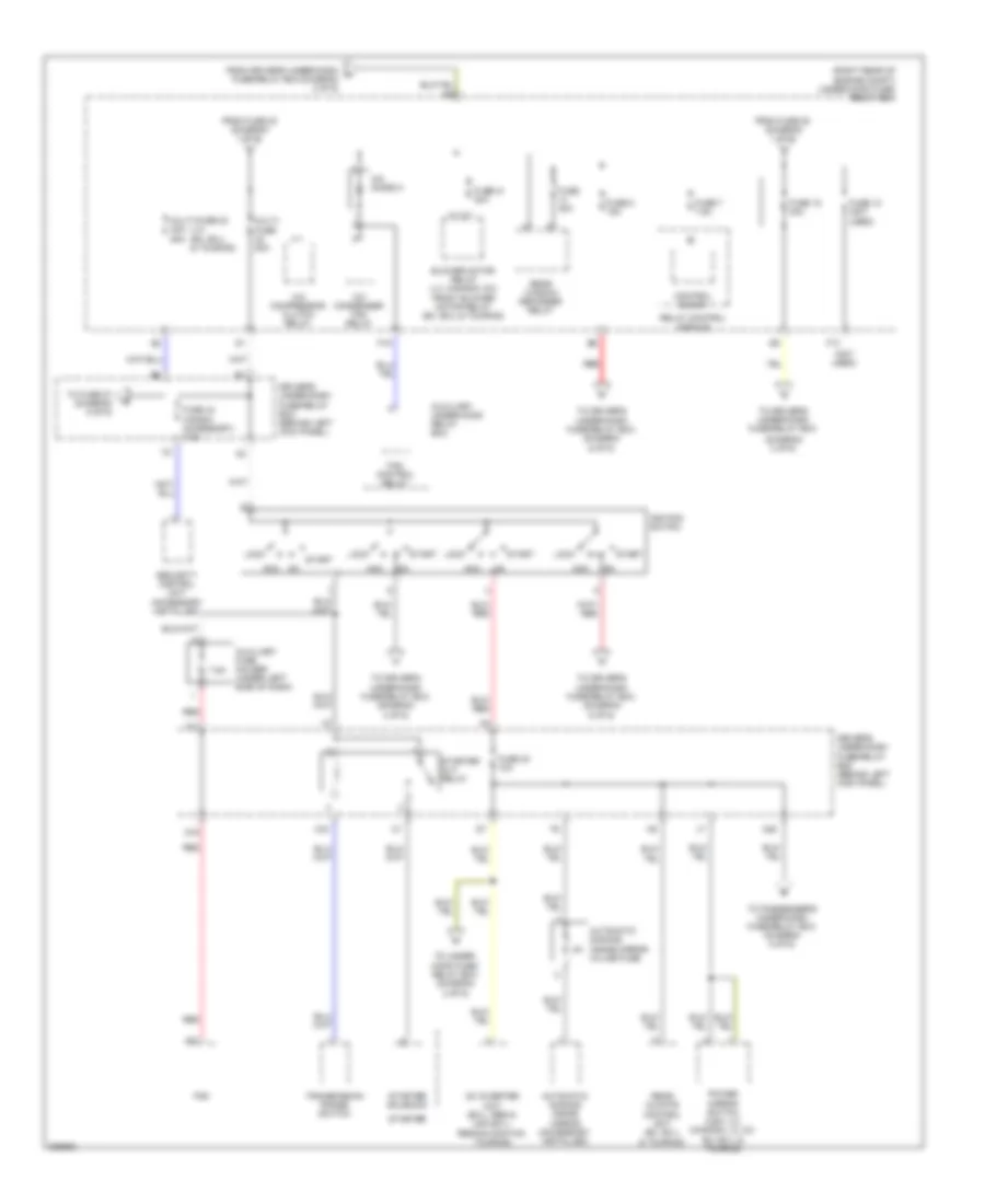 Power Distribution Wiring Diagram (2 of 6) for Honda Odyssey LX 2008