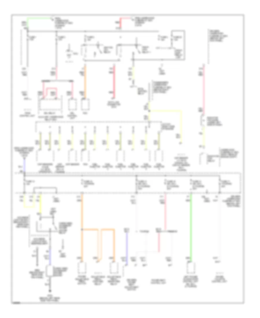 Power Distribution Wiring Diagram (6 of 6) for Honda Odyssey LX 2008