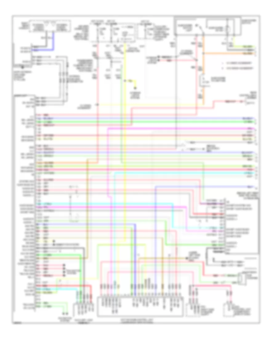 Radio Wiring Diagram, EX-L without Navigation (1 of 2) for Honda Odyssey LX 2008