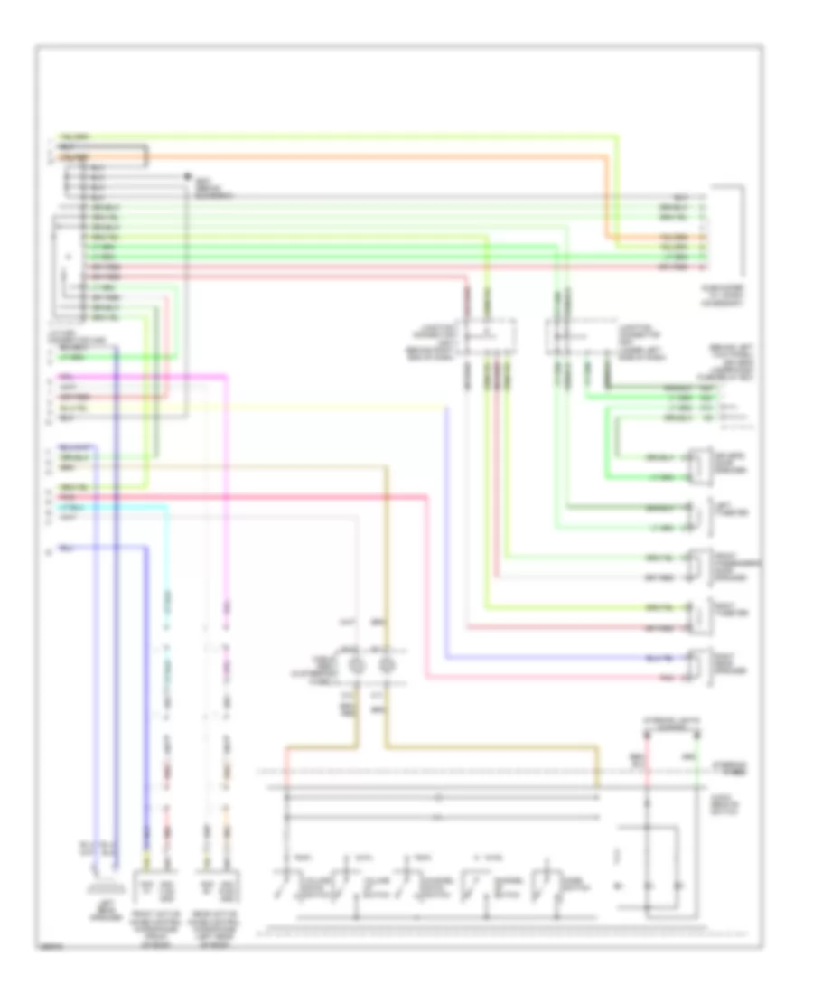 Radio Wiring Diagram, EX-L without Navigation (2 of 2) for Honda Odyssey LX 2008