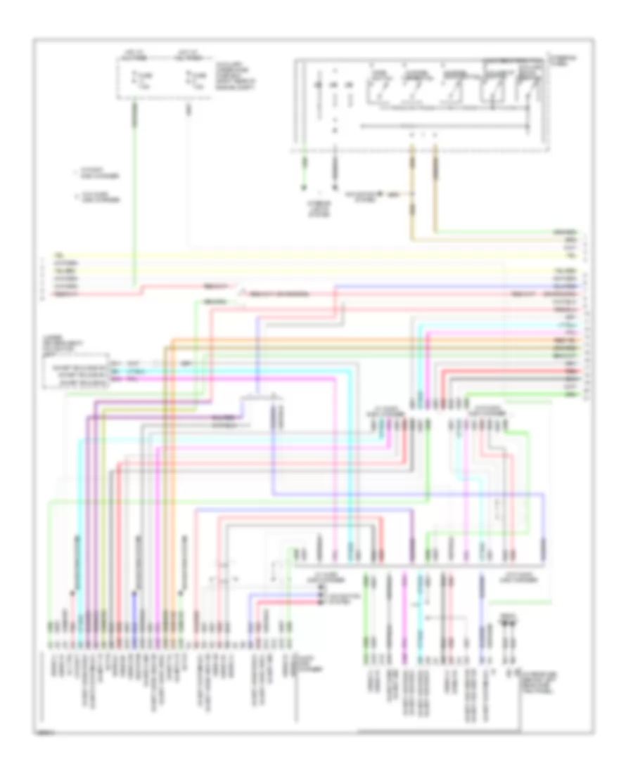 Rear Seat Entertainment Wiring Diagram, EX-L (2 of 3) for Honda Odyssey LX 2008