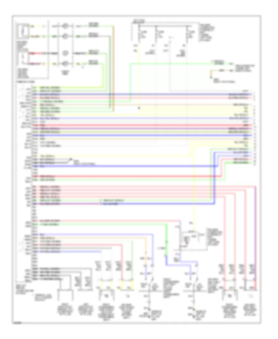 Supplemental Restraints Wiring Diagram 1 of 2 for Honda Odyssey LX 2008