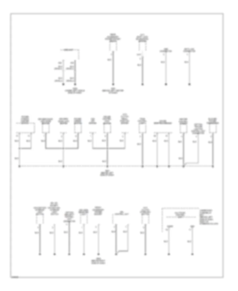 Ground Distribution Wiring Diagram (3 of 4) for Honda Element SC 2009