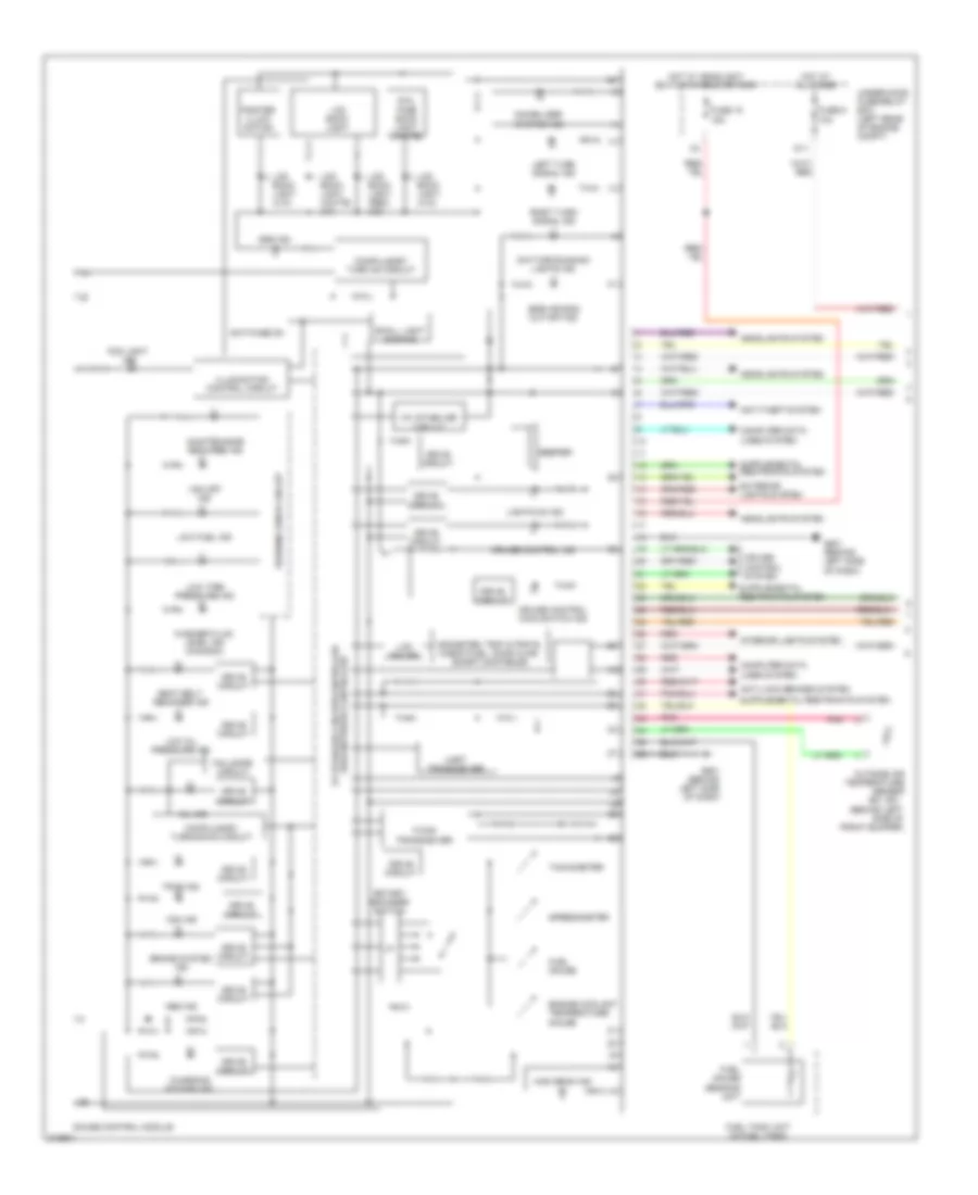 Instrument Cluster Wiring Diagram 1 of 2 for Honda Element SC 2009