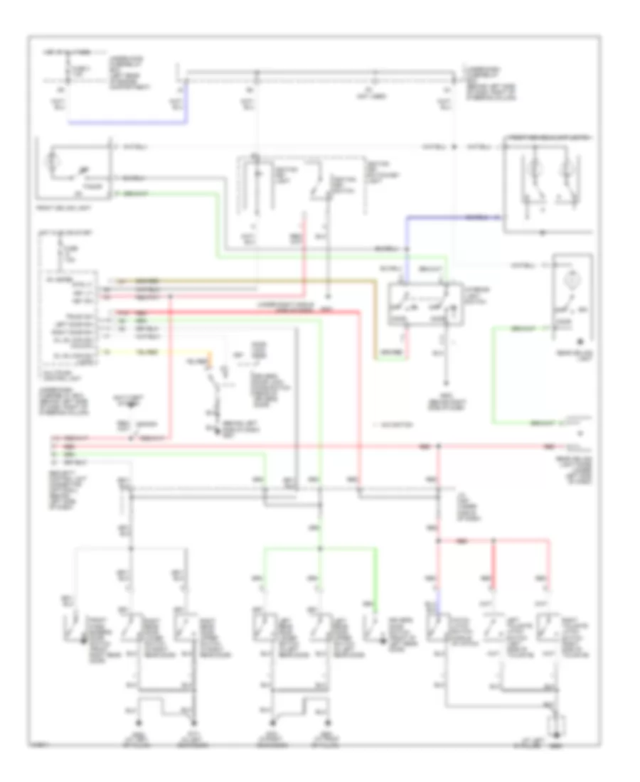 Courtesy Lamps Wiring Diagram Except LX for Honda Element SC 2009