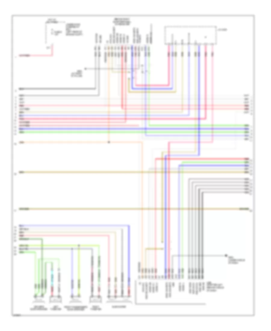 Navigation Wiring Diagram (2 of 3) for Honda Element SC 2009