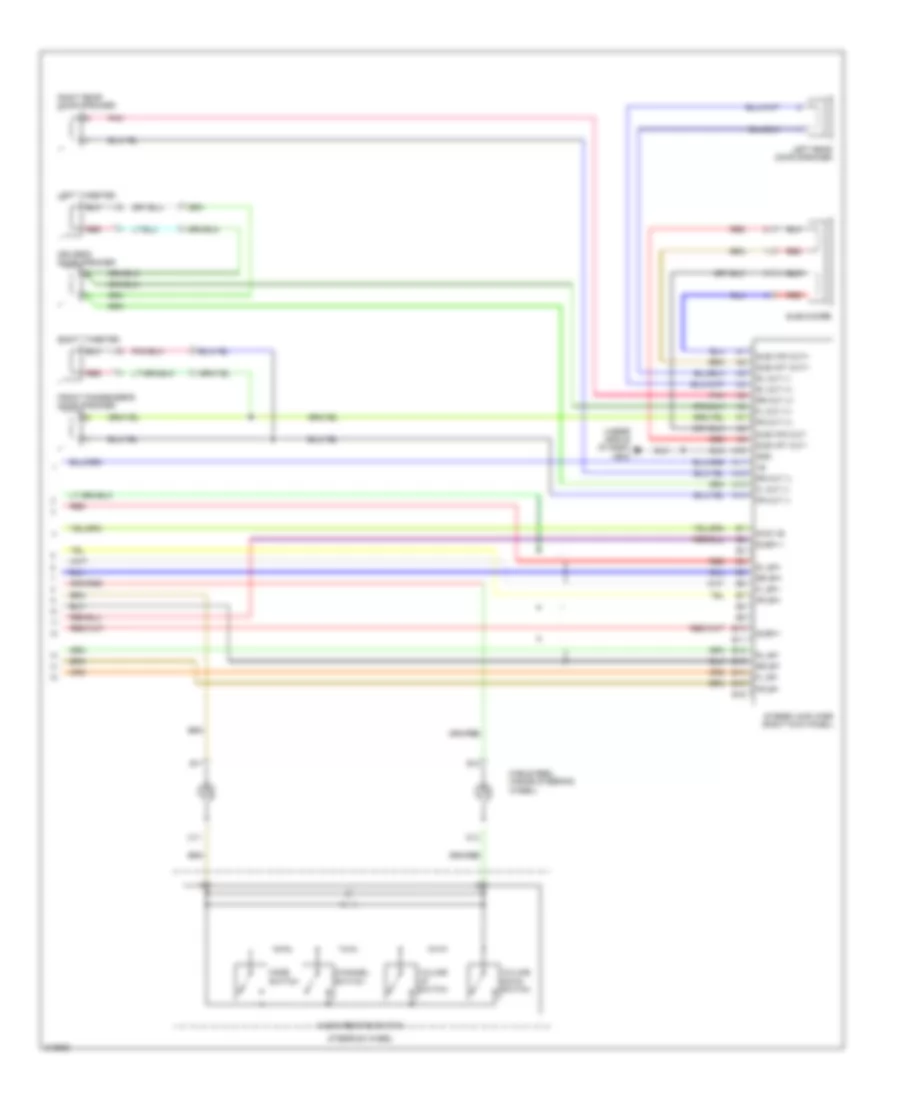 Radio Wiring Diagram, EX, SC (2 of 2) for Honda Element SC 2009