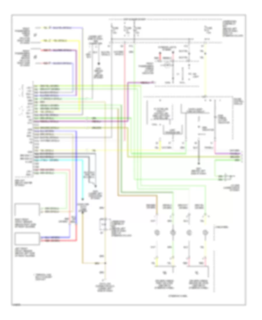 Supplemental Restraints Wiring Diagram 1 of 3 for Honda Element SC 2009