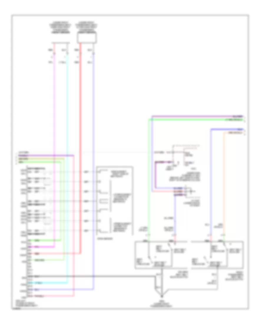 Supplemental Restraints Wiring Diagram (2 of 3) for Honda Element SC 2009