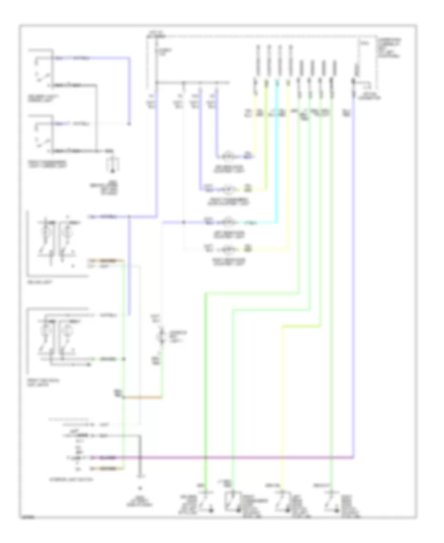 Courtesy Lamps Wiring Diagram for Honda Ridgeline RT 2007
