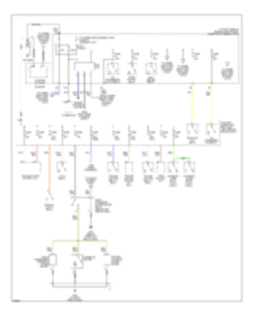 Power Distribution Wiring Diagram 1 of 5 for Honda Ridgeline RT 2007