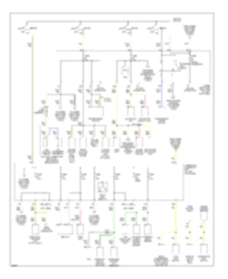 Power Distribution Wiring Diagram (5 of 5) for Honda Ridgeline RT 2007