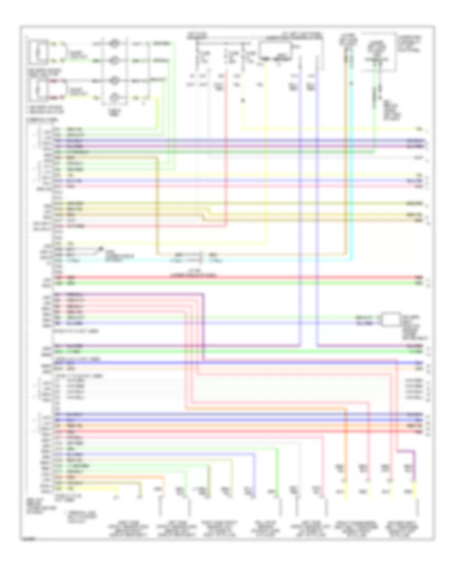 Supplemental Restraints Wiring Diagram 1 of 2 for Honda Ridgeline RT 2007