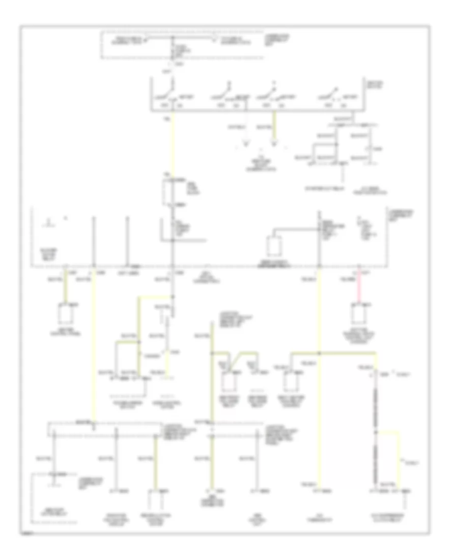 Power Distribution Wiring Diagram (2 of 6) for Honda Prelude Si 1995