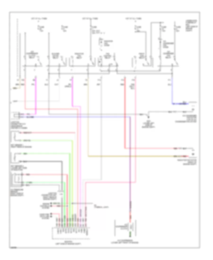 Automatic AC Wiring Diagram, Except Hybrid (2 of 2) for Honda Civic Si 2011