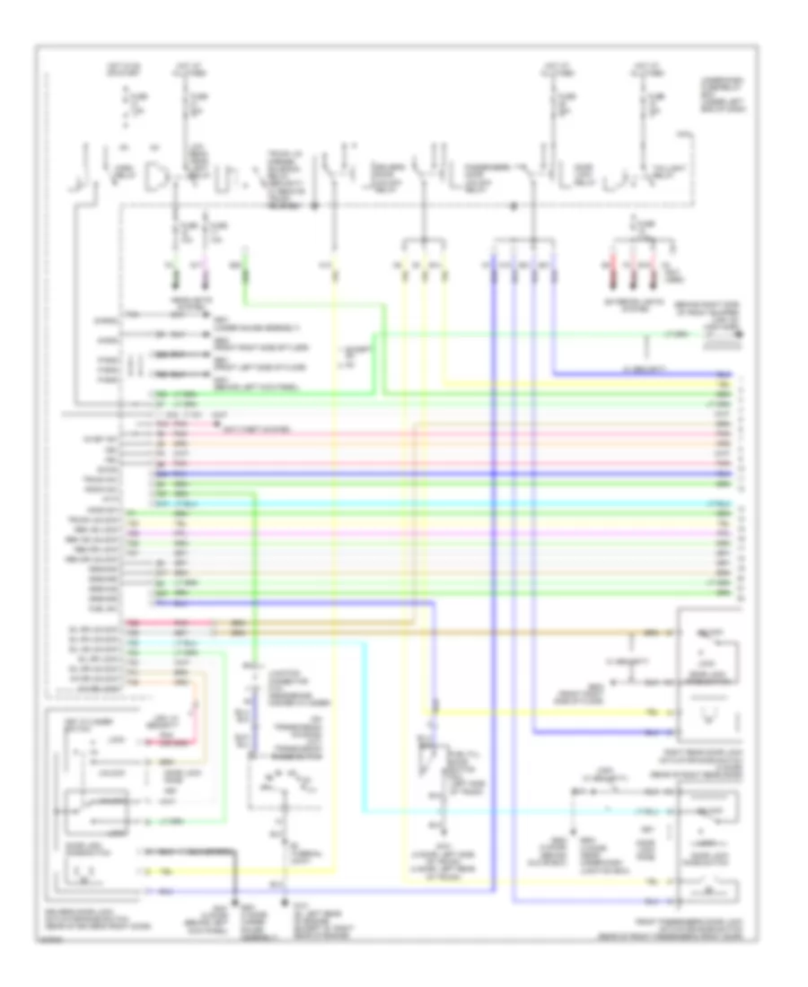 Forced Entry Wiring Diagram Except Hybrid 1 of 2 for Honda Civic Si 2011