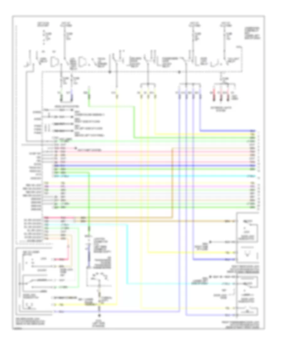 Forced Entry Wiring Diagram, Hybrid (1 of 2) for Honda Civic Si 2011