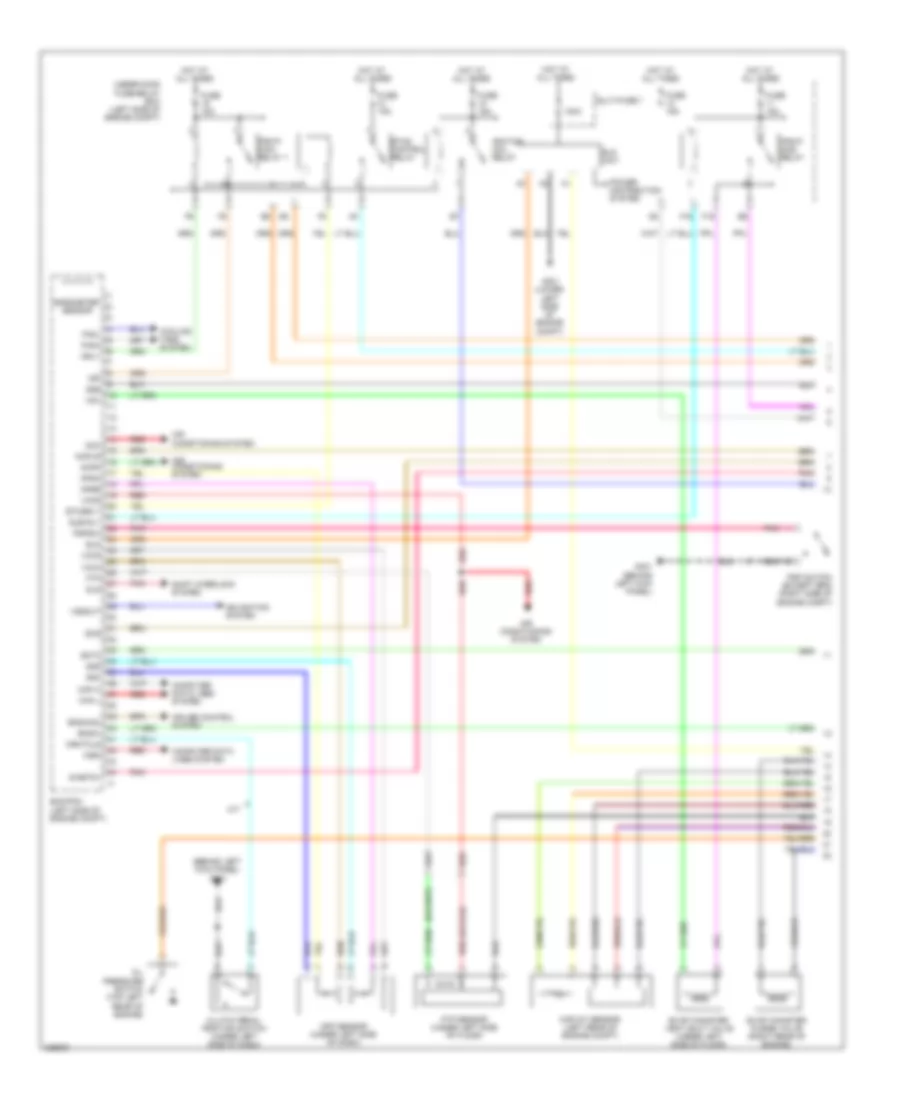 1.8L, Engine Controls Wiring Diagram, Except GX (1 of 5) for Honda Civic Si 2011