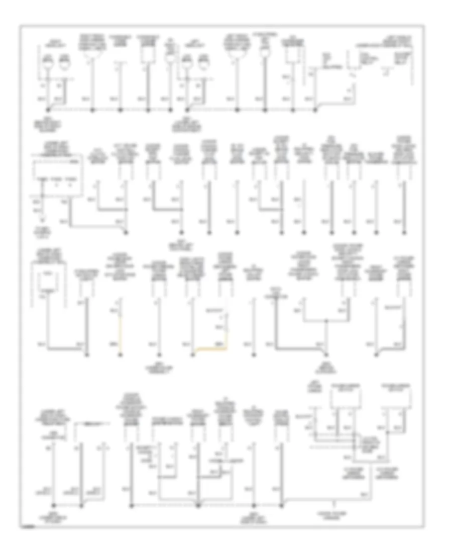 Ground Distribution Wiring Diagram Except Hybrid 2 of 4 for Honda Civic Si 2011