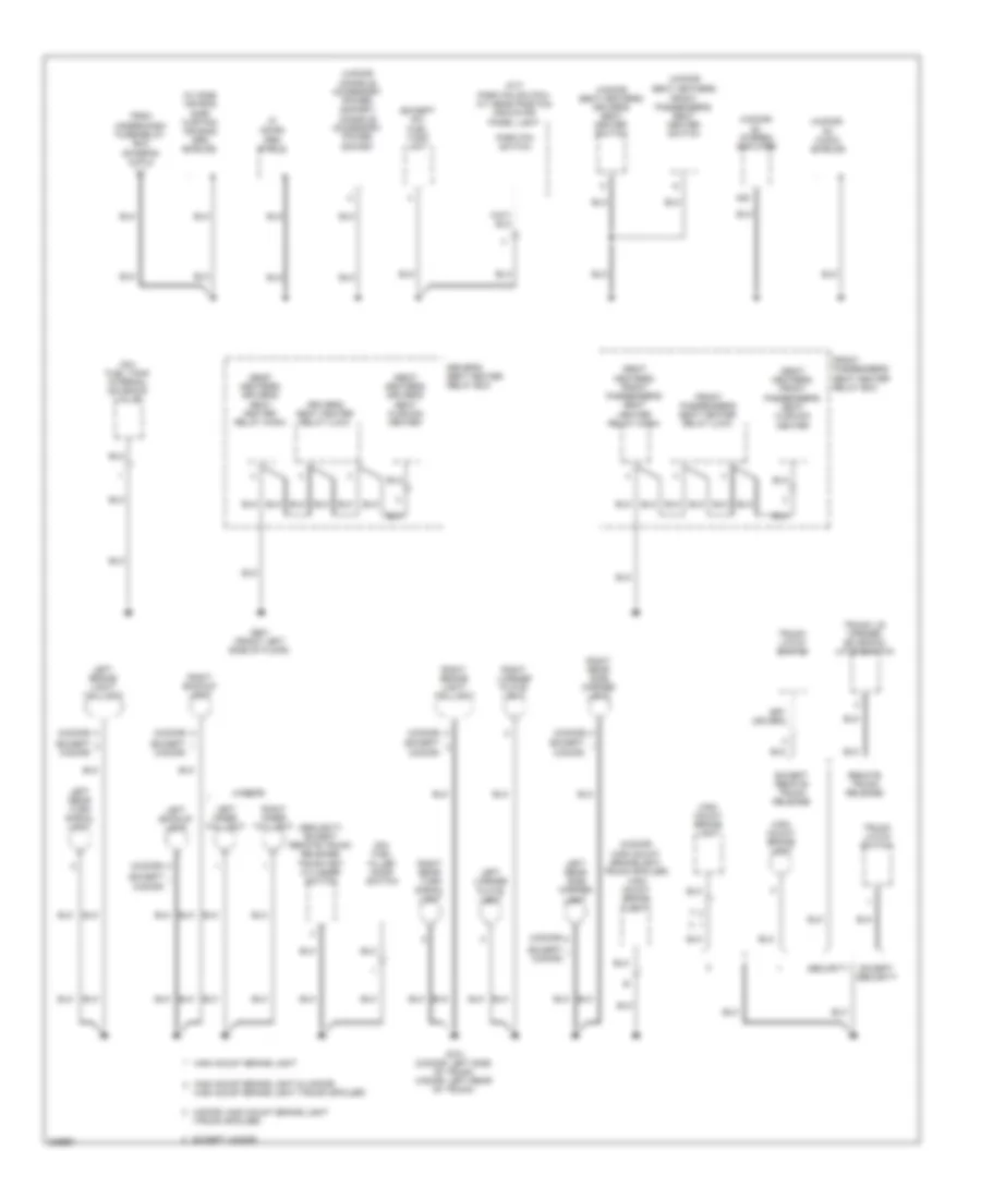 Ground Distribution Wiring Diagram Except Hybrid 3 of 4 for Honda Civic Si 2011
