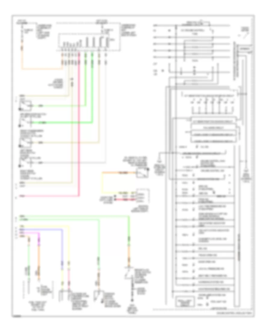 Instrument Cluster Wiring Diagram Except Hybrid 2 of 2 for Honda Civic Si 2011
