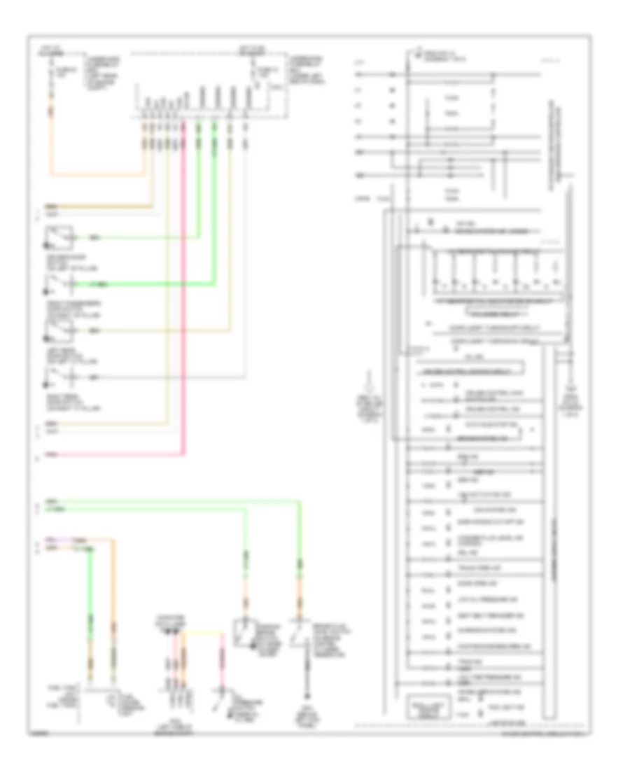 Instrument Cluster Wiring Diagram Hybrid 2 of 2 for Honda Civic Si 2011