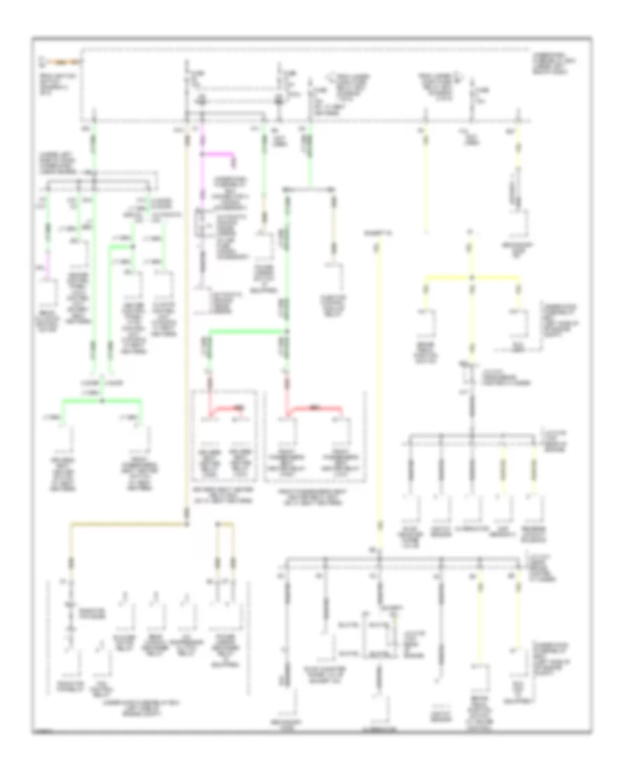 Power Distribution Wiring Diagram Except Hybrid 3 of 5 for Honda Civic Si 2011