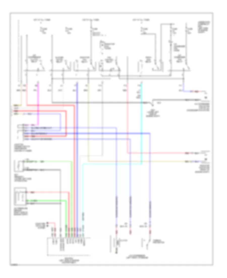 Air Conditioning Wiring Diagram, Except Hybrid (2 of 2) for Honda Civic Hybrid 2006