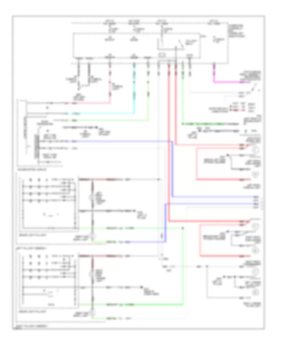Exterior Lamps Wiring Diagram 1 of 2 for Honda Insight LX 2014