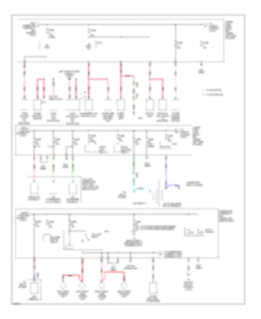 Power Distribution Wiring Diagram 2 of 5 for Honda Insight LX 2014