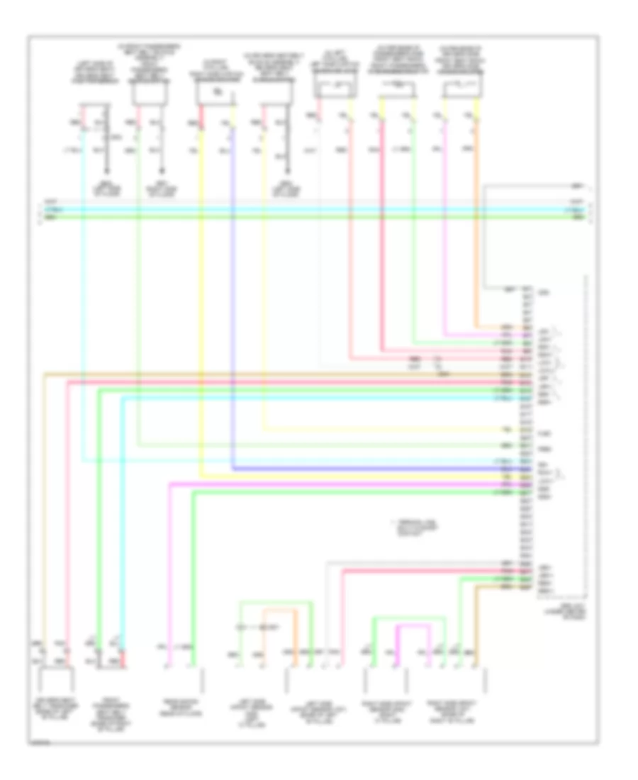 Supplemental Restraints Wiring Diagram (2 of 3) for Honda Insight LX 2014