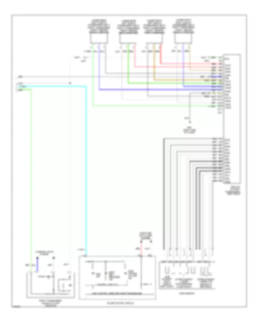 Supplemental Restraints Wiring Diagram 3 of 3 for Honda Insight LX 2014
