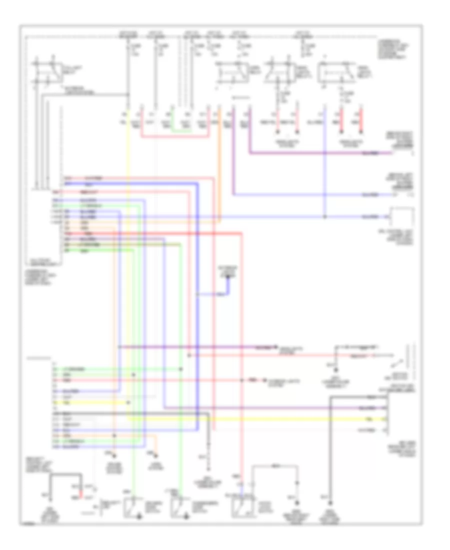 Forced Entry Wiring Diagram, Hatchback for Honda Civic HX 2004
