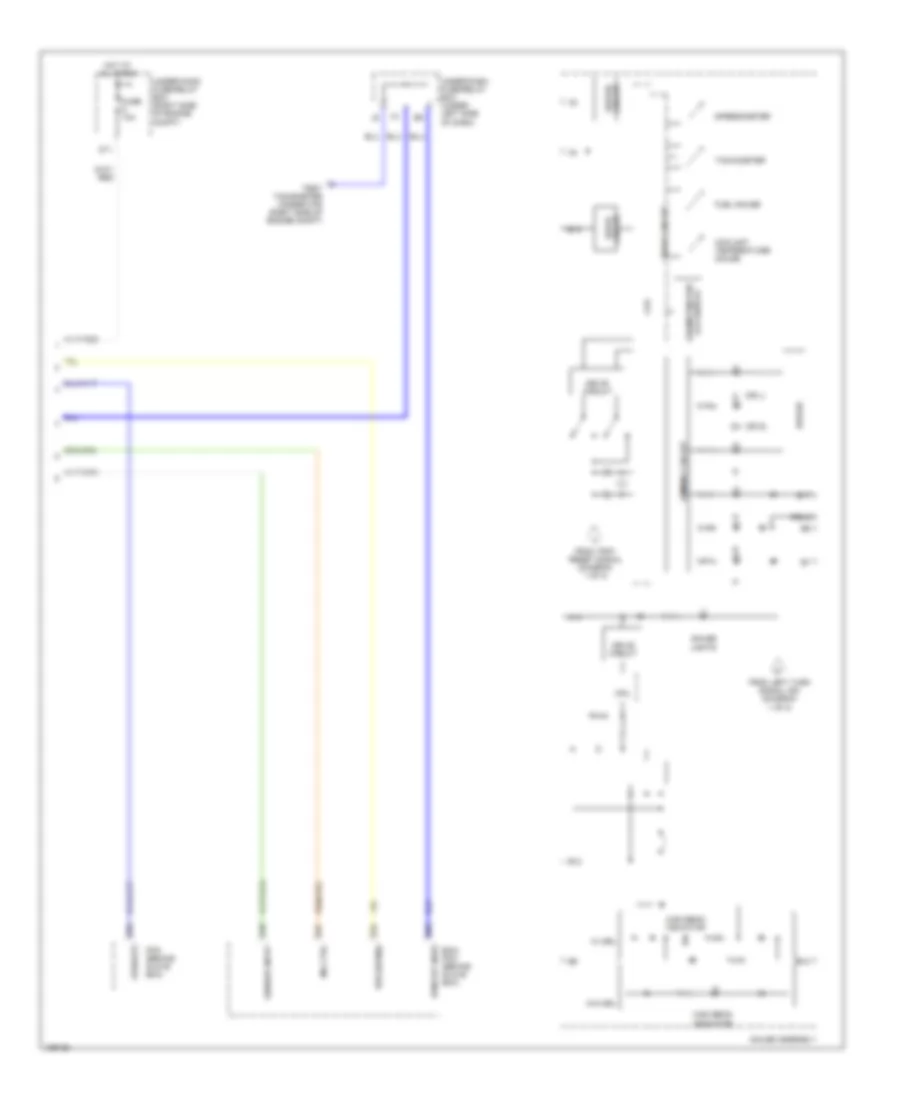 Instrument Cluster Wiring Diagram, EX, HX, LX (2 of 2) for Honda Civic HX 2004