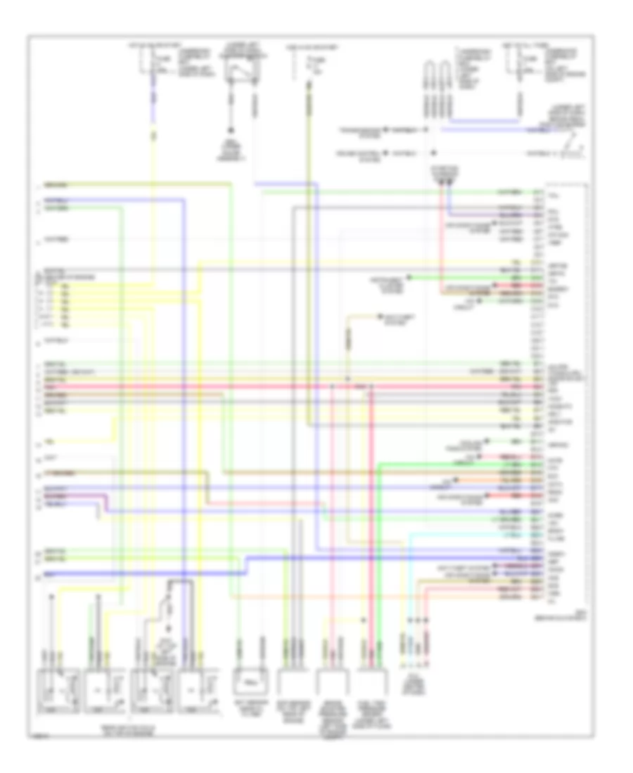 1.3L, Engine Performance Wiring Diagram, AT (4 of 4) for Honda Civic EX 2005
