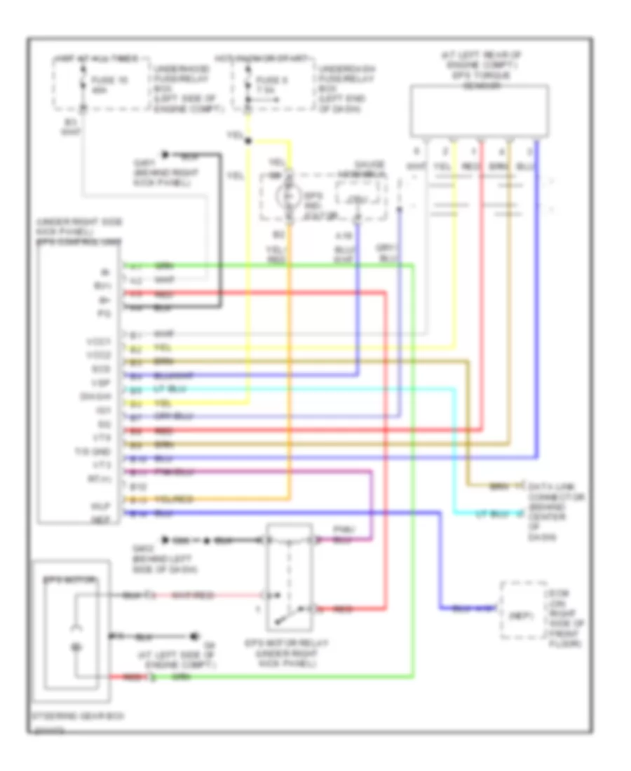 Electronic Power Steering Wiring Diagram for Honda Insight 2005