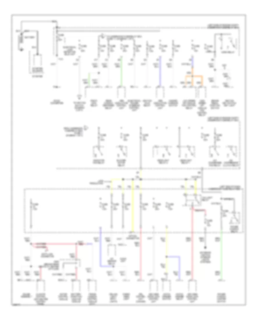 Power Distribution Wiring Diagram 1 of 3 for Honda Insight 2005