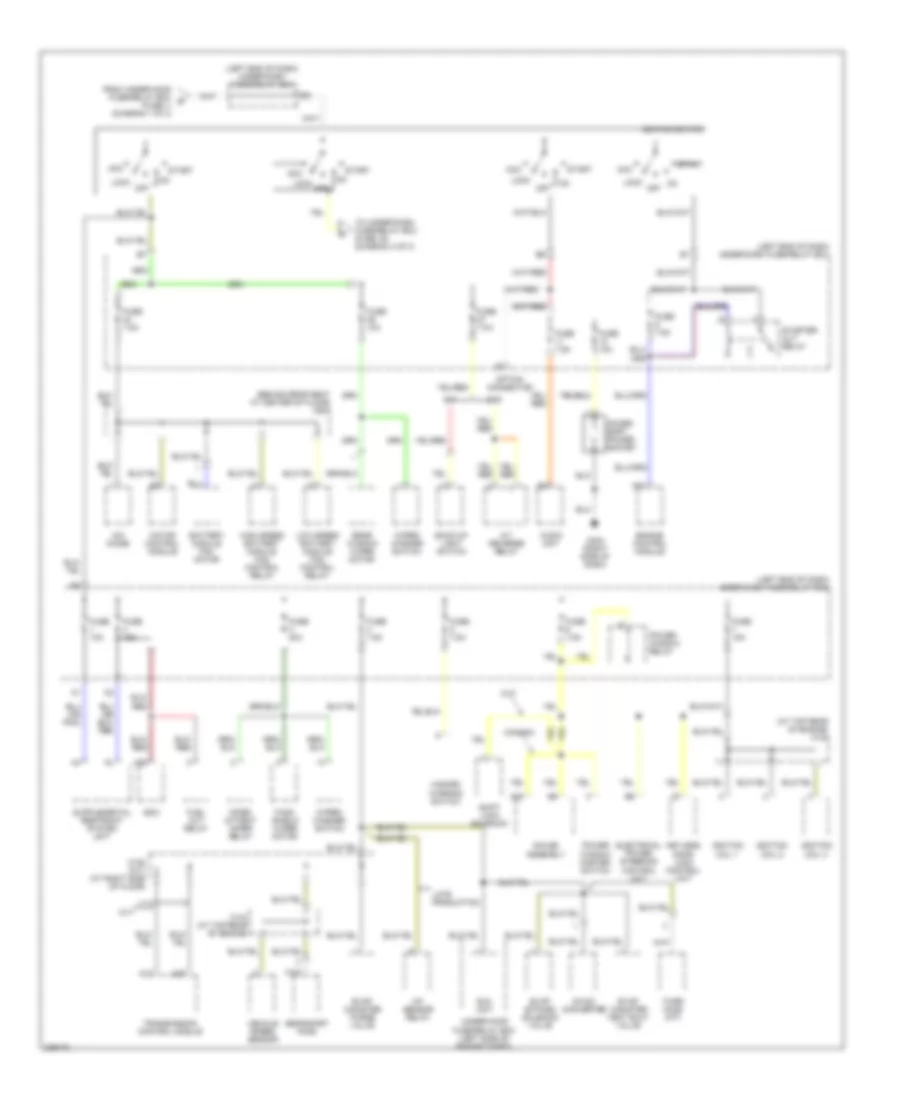 Power Distribution Wiring Diagram (2 of 3) for Honda Insight 2005