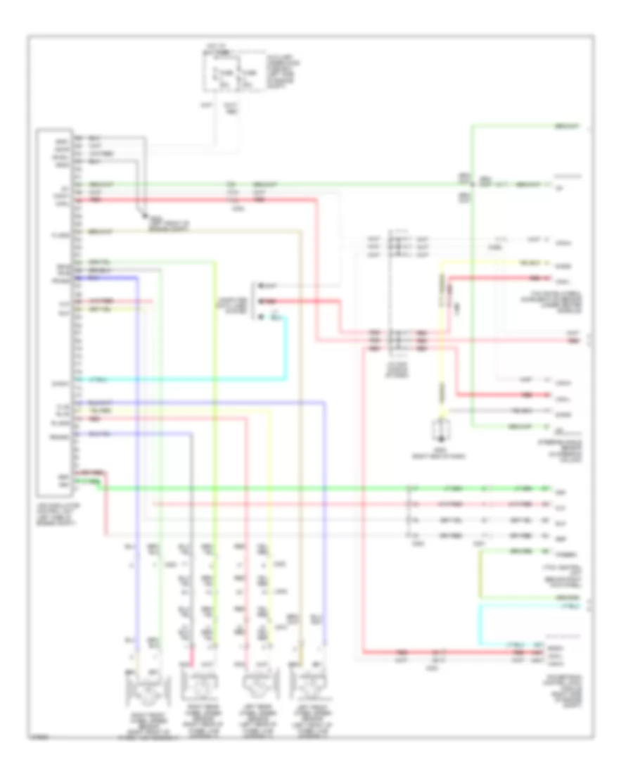 Anti lock Brakes Wiring Diagram 1 of 2 for Honda Ridgeline RTL 2012