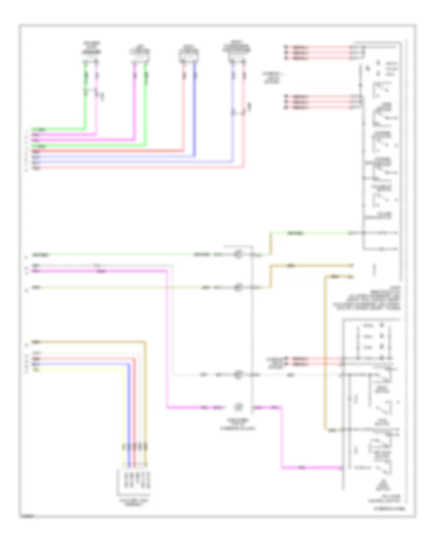 Radio Wiring Diagram, with Navigation (4 of 4) for Honda Ridgeline RTL 2012