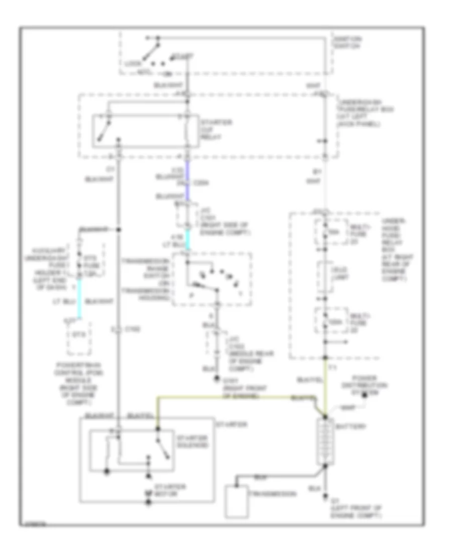 Starting Wiring Diagram for Honda Ridgeline RTL 2012