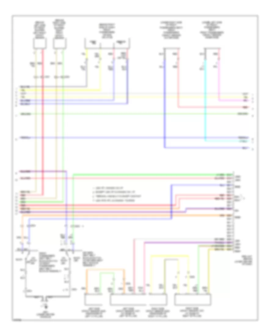 Supplemental Restraints Wiring Diagram (2 of 3) for Honda Ridgeline RTL 2012
