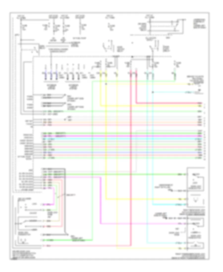 Forced Entry Wiring Diagram 1 of 2 for Honda Fit 2009