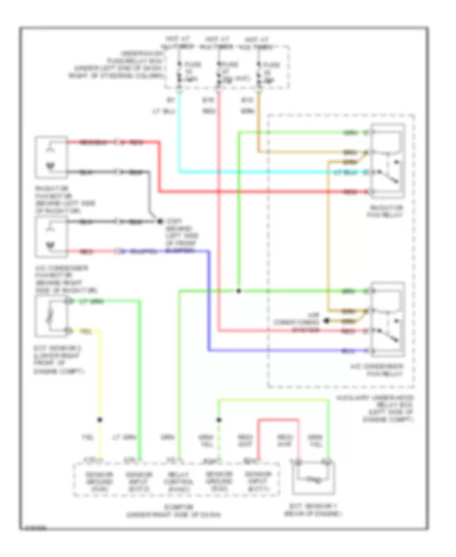 Cooling Fan Wiring Diagram for Honda Fit 2009