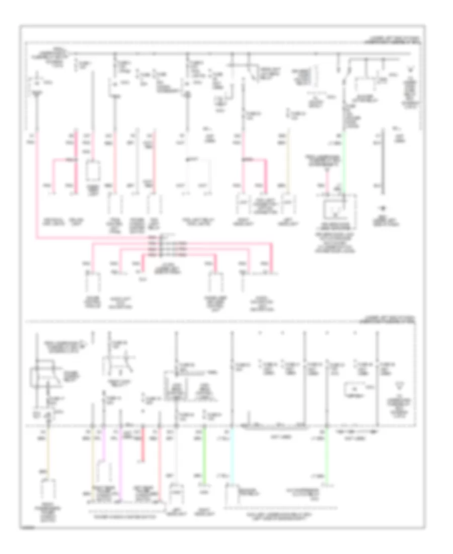 Power Distribution Wiring Diagram 2 of 5 for Honda Fit 2009