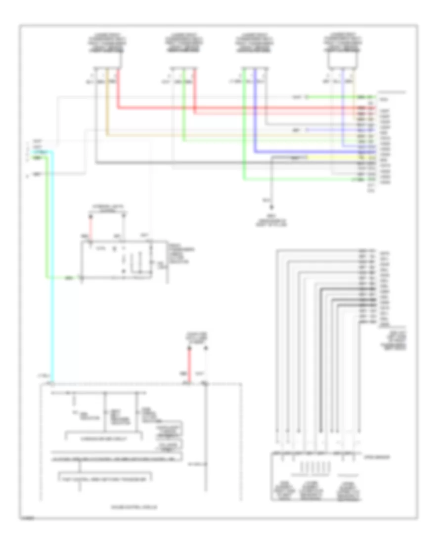 Supplemental Restraints Wiring Diagram (3 of 3) for Honda Fit 2009