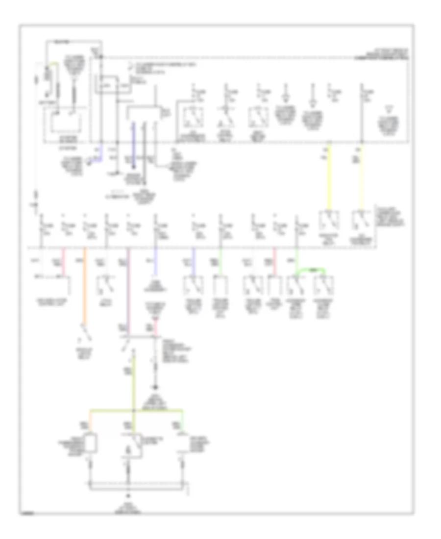 Power Distribution Wiring Diagram 1 of 5 for Honda Ridgeline RTL 2007