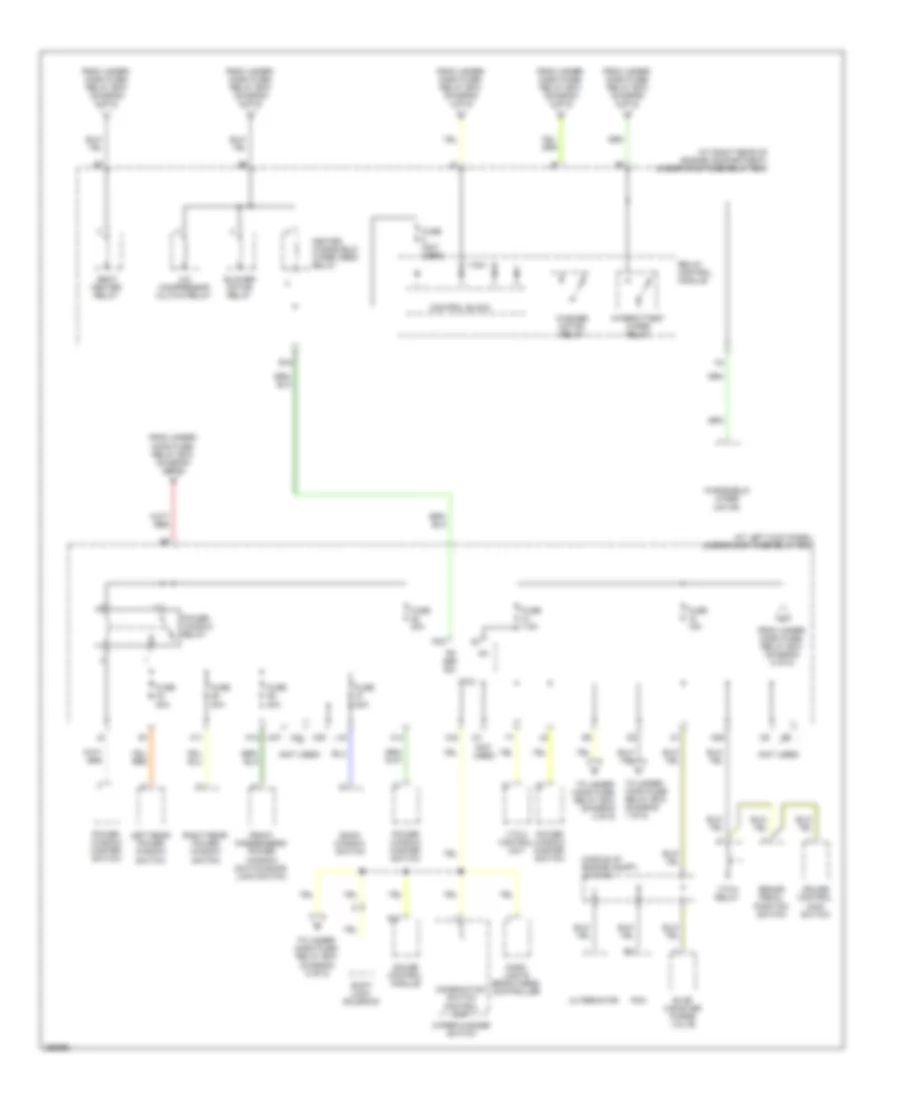 Power Distribution Wiring Diagram (4 of 5) for Honda Ridgeline RTL 2007