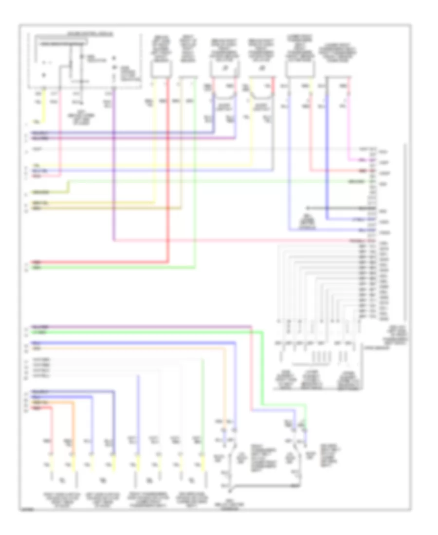 Supplemental Restraints Wiring Diagram (2 of 2) for Honda Ridgeline RTL 2007