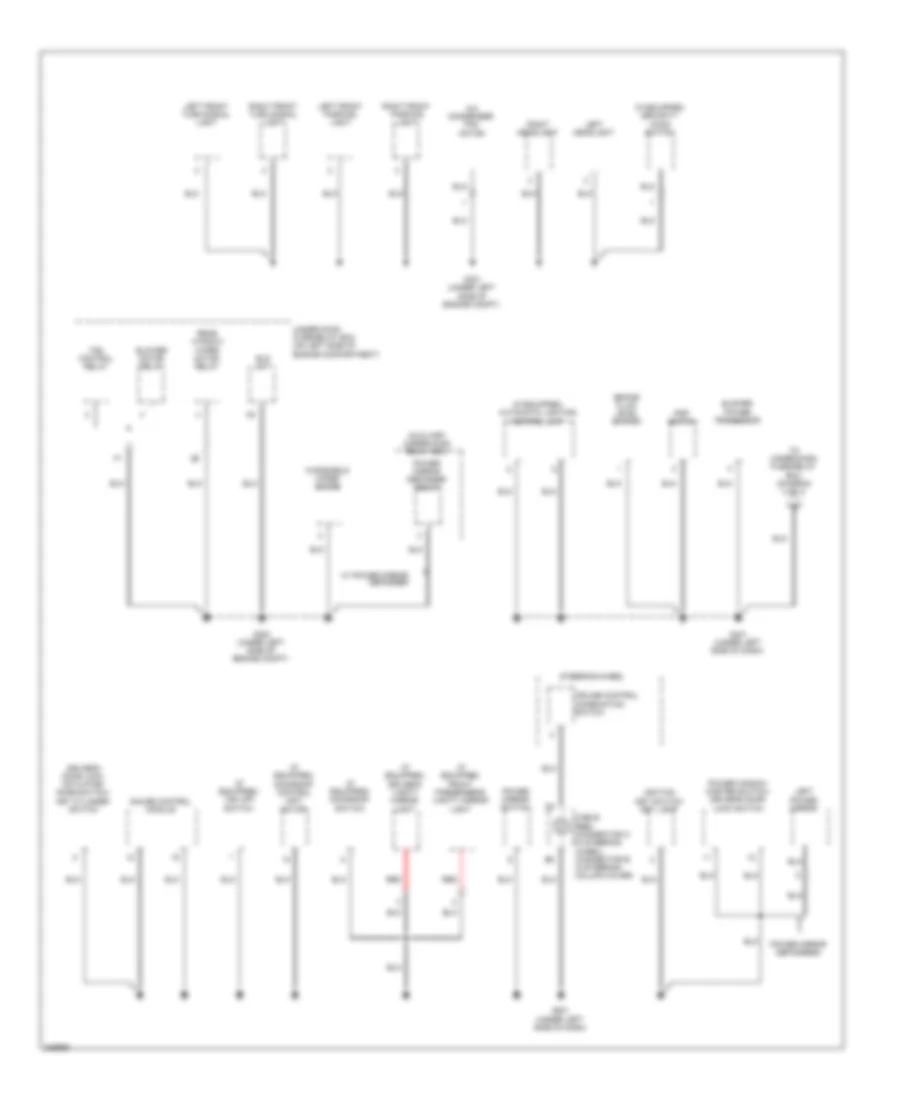 Ground Distribution Wiring Diagram (2 of 4) for Honda CR-V EX 2011